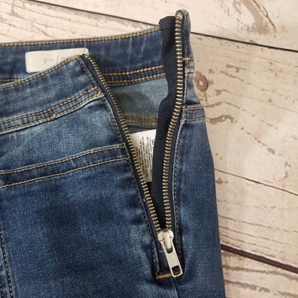 Pilcro Anthropologie Womens Size 26 Utility High Rise Crop Bootcut Denim Jeans - Picture 6 of 11